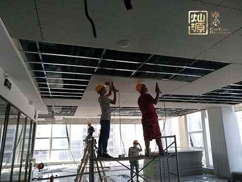 三祺廣場(chǎng)棕櫚生態(tài)發(fā)展公司辦公室裝修施工圖