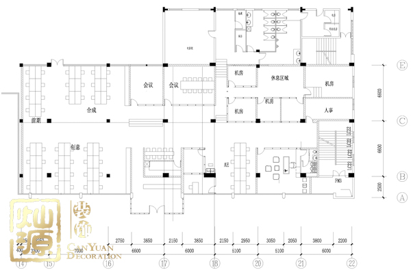 600平辦公空間設計 實現(xiàn)原始空間在辦公層面的進化