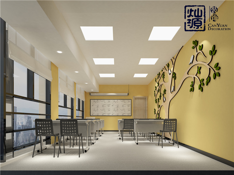 流量型培訓(xùn)學(xué)校裝修設(shè)計效果圖 流量型培訓(xùn)學(xué)校裝修設(shè)計效果圖
