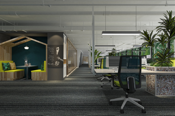 辦公室設(shè)計裝修效果圖&mdash;燦源裝飾