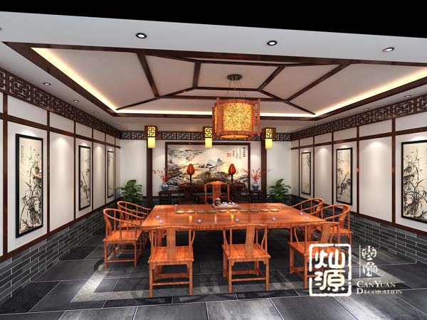 四合院別墅設(shè)計裝修案例-燦源裝飾 四合院別墅設(shè)計裝修案例-燦源裝飾