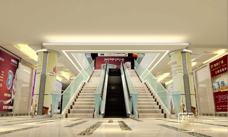 商業(yè)廣場側(cè)入口設計效果圖