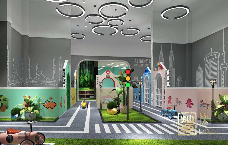 幼兒園設計裝修之角色扮演區(qū)效果圖
