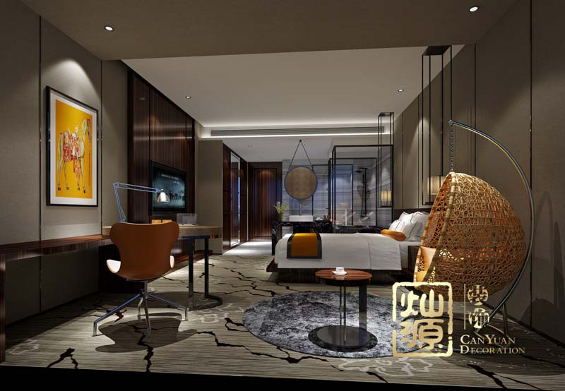 南寧主題酒店設(shè)計裝修效果圖&mdash;燦源裝飾