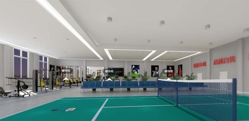 健身會所設(shè)計裝修效果圖&mdash;燦源裝飾