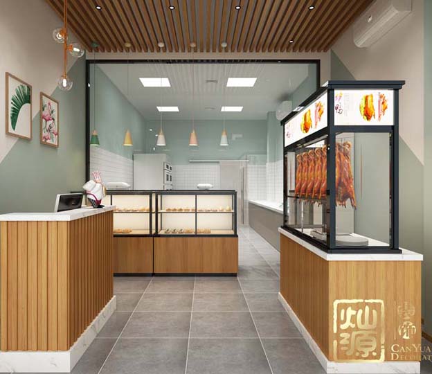 “以實(shí)惠價(jià)格打造精致效果，操作便利高人氣”——南寧華潤二十四城烤鴨店店鋪裝修設(shè)計(jì)案例